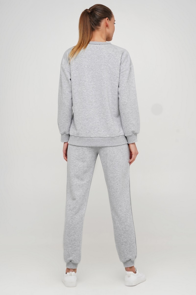 L day, Лдей, Эл Дей Женский серый трикотажный костюм недорого S M L XL XXL